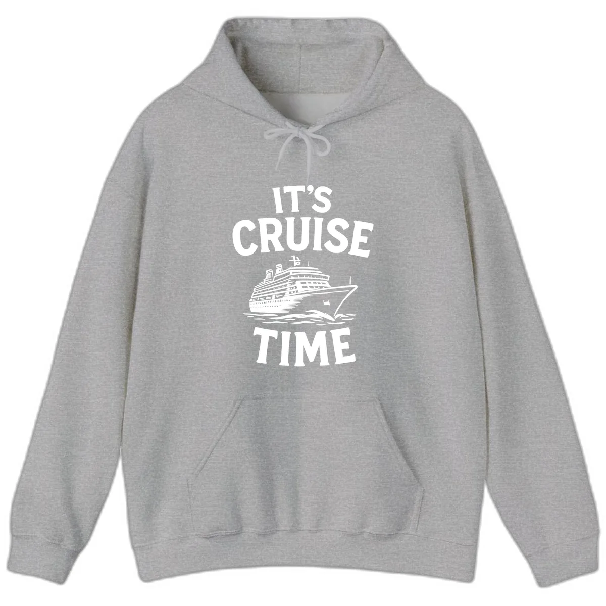 It's Cruise Time Hoodie in Sport Grey