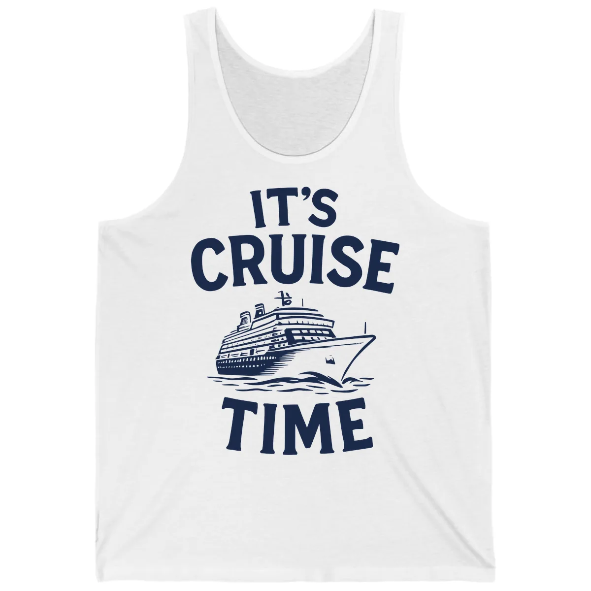 It's Cruise Time Tank in White