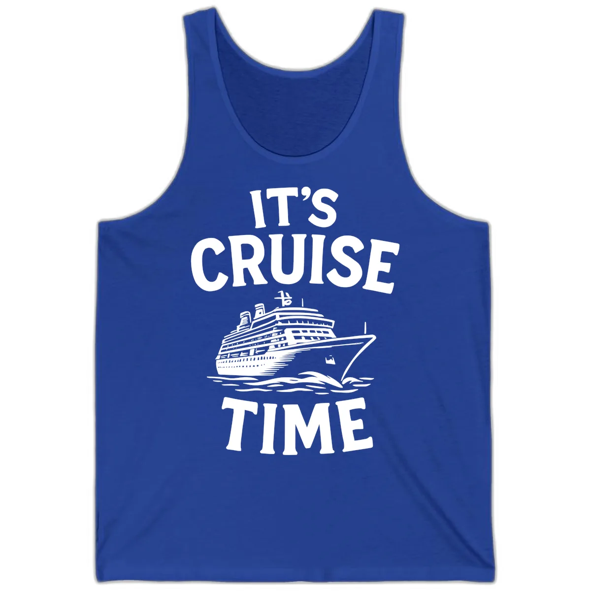 It's Cruise Time Tank in True Royal