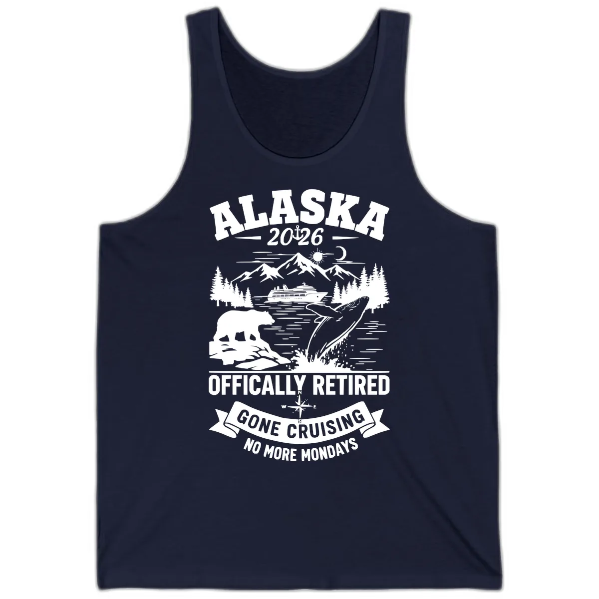 Alaska 2026 Officially Retired Gone Cruising Tank in Navy