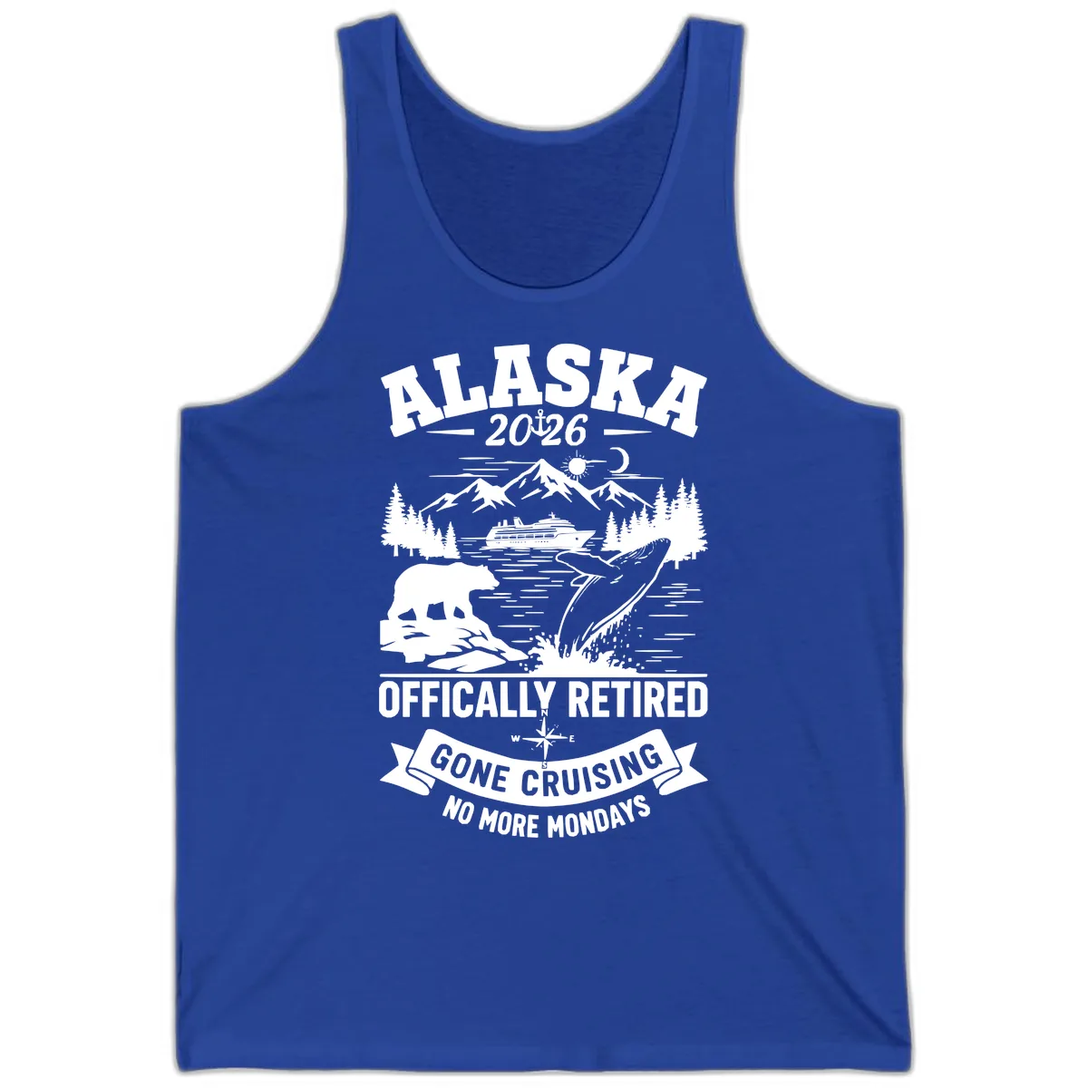 Alaska 2026 Officially Retired Gone Cruising Tank in True Royal