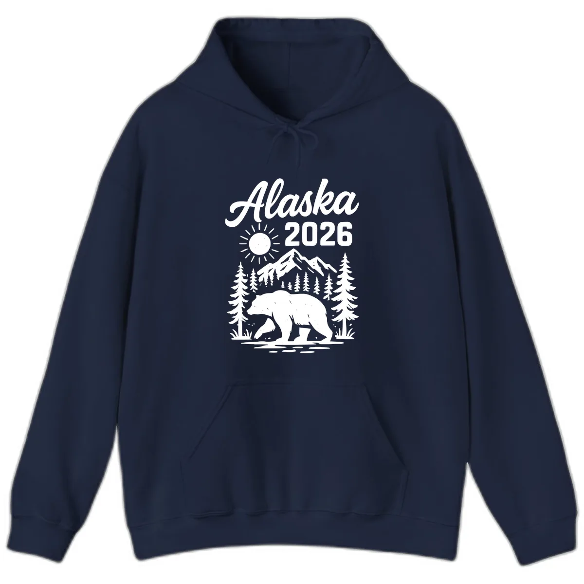 Alaska 2026 Bear Mountain Wilderness Hoodie in Navy