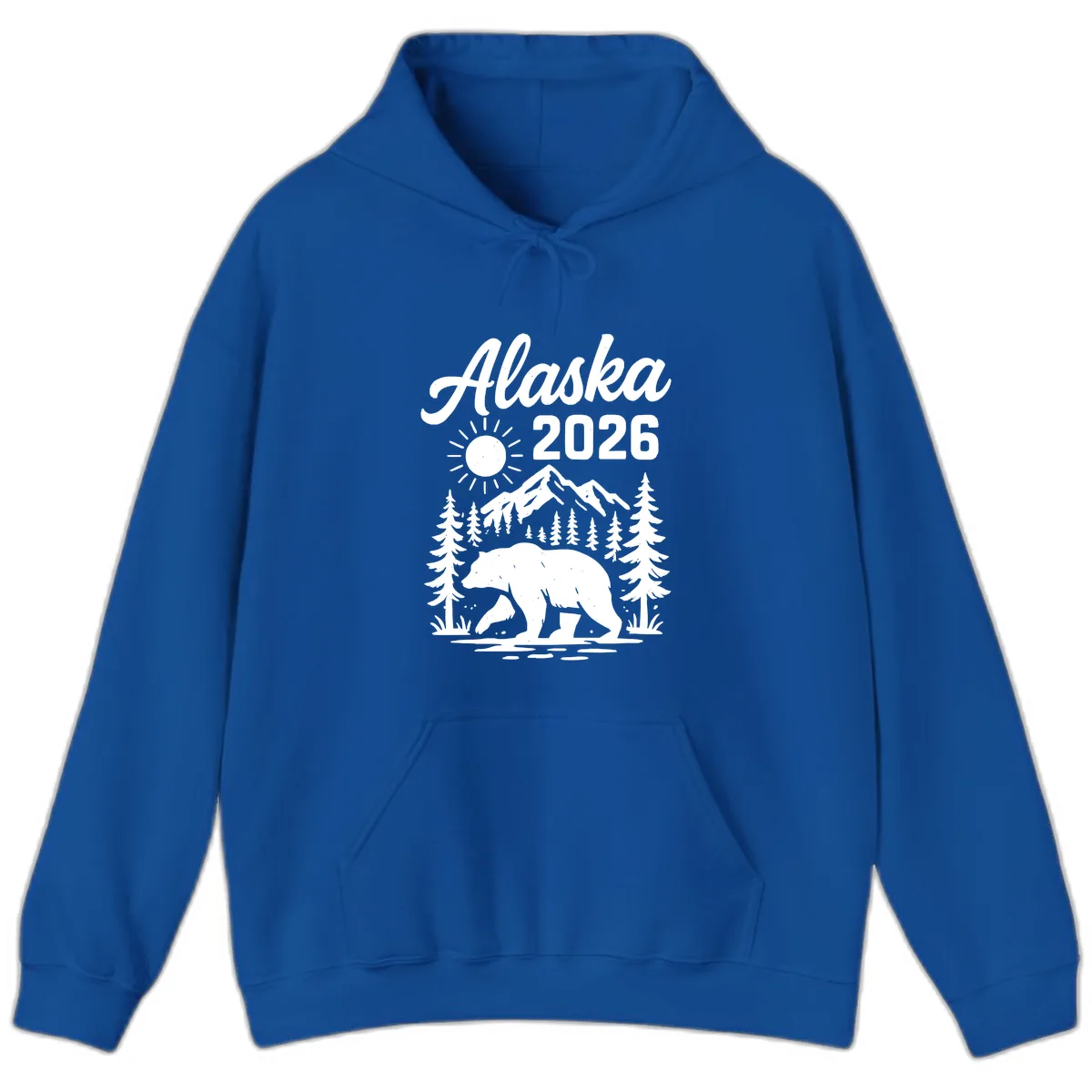 Alaska 2026 Bear Mountain Wilderness Hoodie in Royal