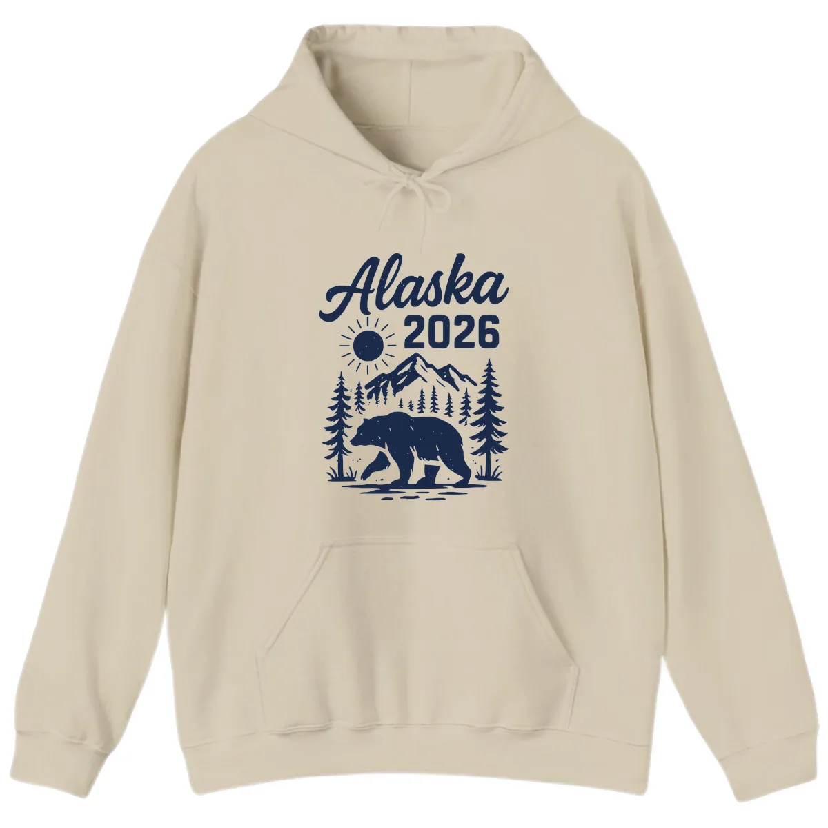 Alaska 2026 Bear Mountain Wilderness Hoodie in Sand