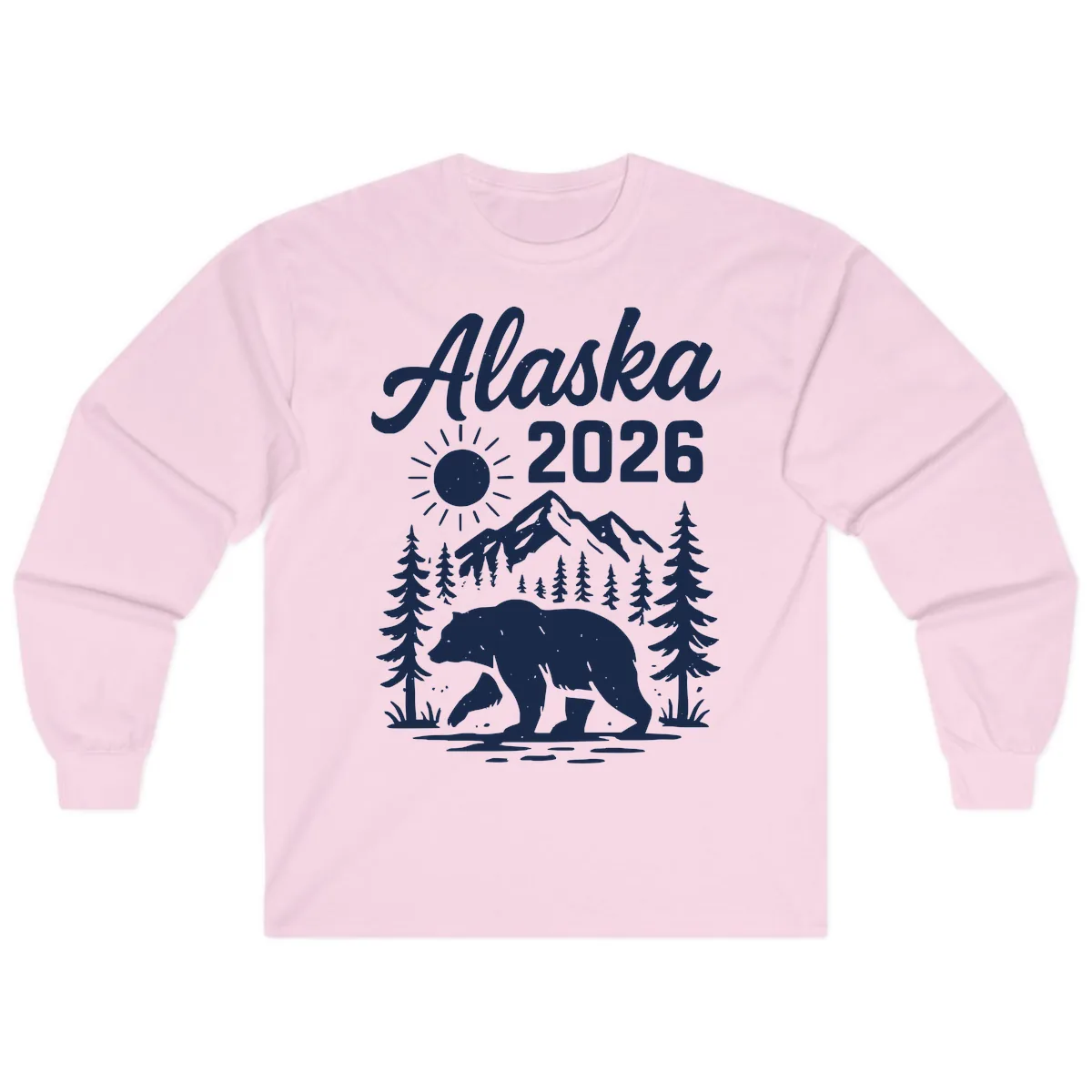 Alaska 2026 Bear Mountain Wilderness Long Sleeve in Light Pink