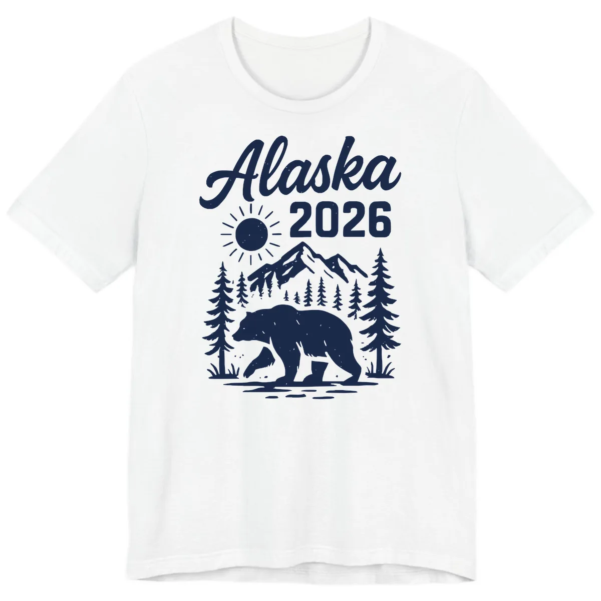 Alaska 2026 Bear Mountain Wilderness Premium T-Shirt in White