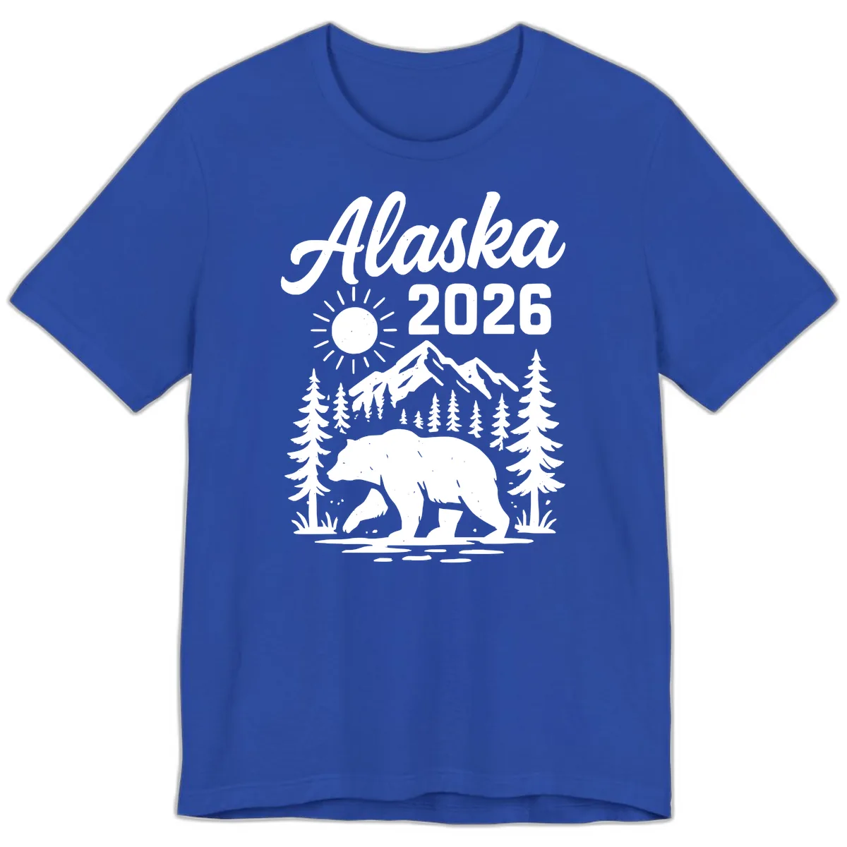 Alaska 2026 Bear Mountain Wilderness Premium T-Shirt in True Royal