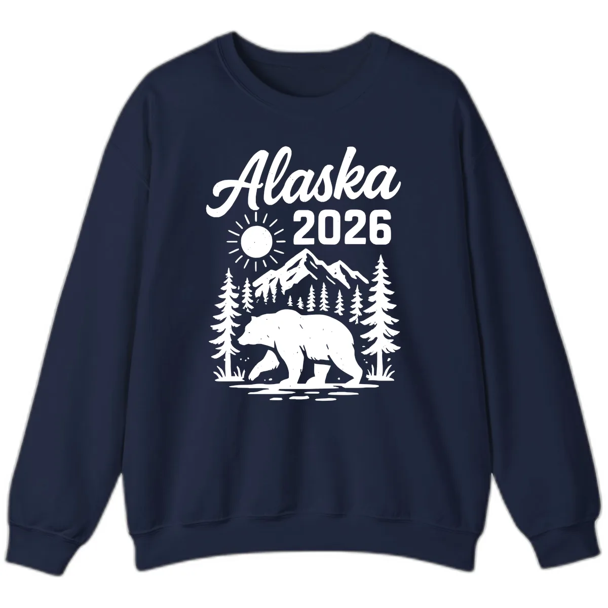 Alaska 2026 Bear Mountain Wilderness Sweatshirt in Navy