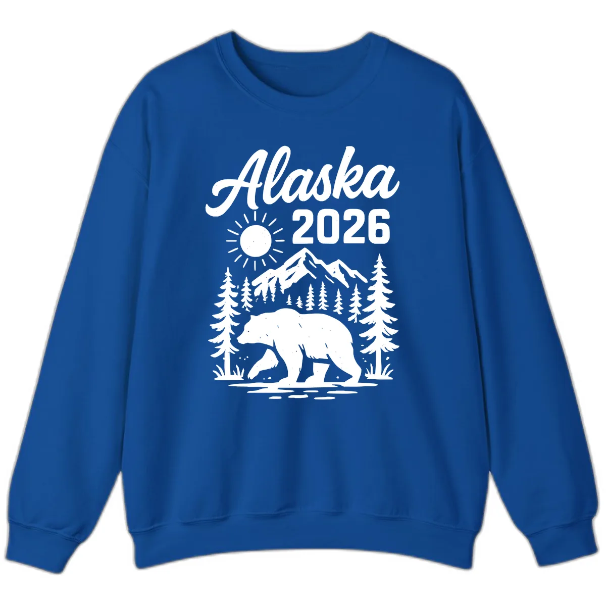 Alaska 2026 Bear Mountain Wilderness Sweatshirt in Royal