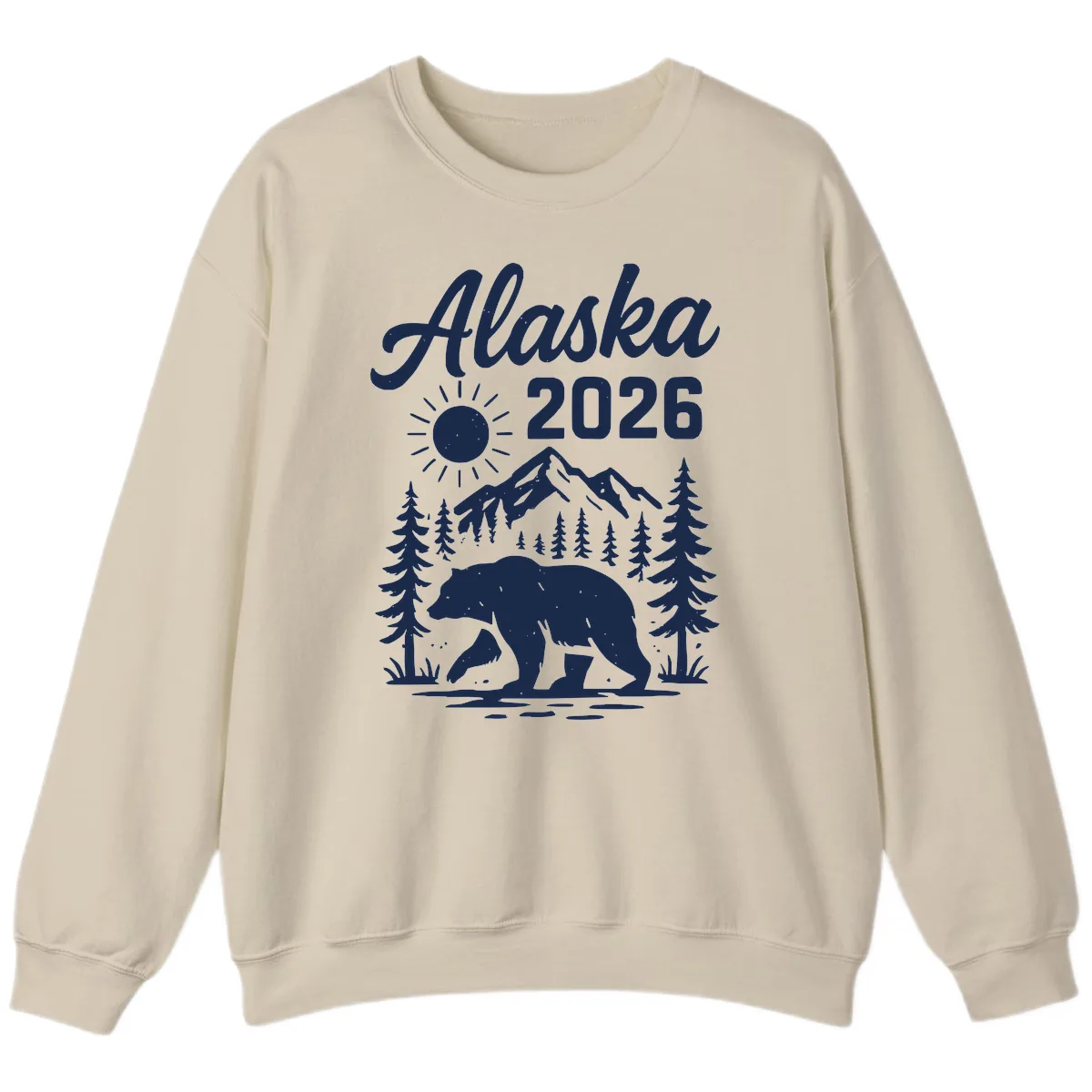 Alaska 2026 Bear Mountain Wilderness Sweatshirt in Sand