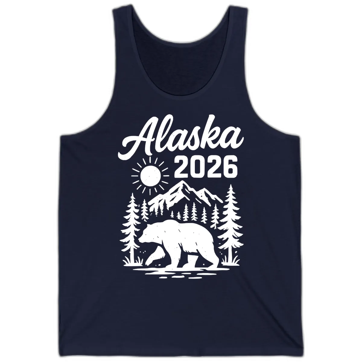 Alaska 2026 Bear Mountain Wilderness Tank in Navy