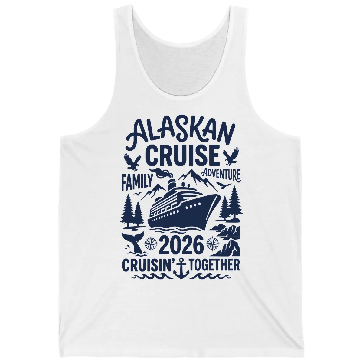 Alaskan Cruise Family Adventure 2026 Tank in White
