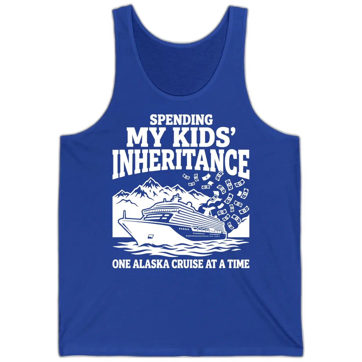 Spending My Kids' Inheritance Alaska Cruise Tank in True Royal