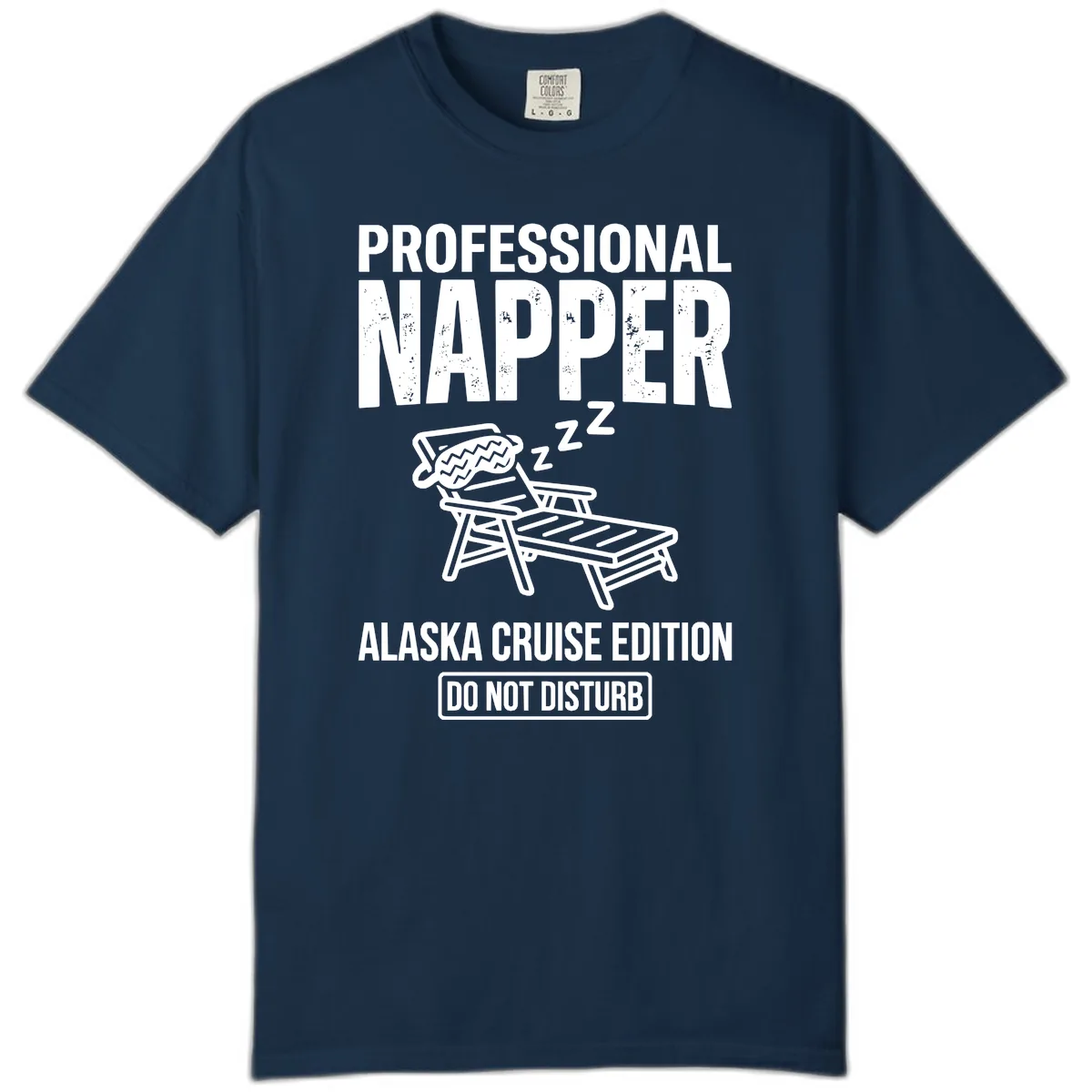 Professional Napper Alaska Cruise Edition Comfort Color in True Navy