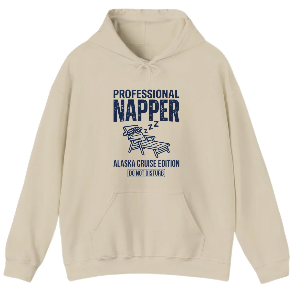 Professional Napper Alaska Cruise Edition Hoodie in Sand