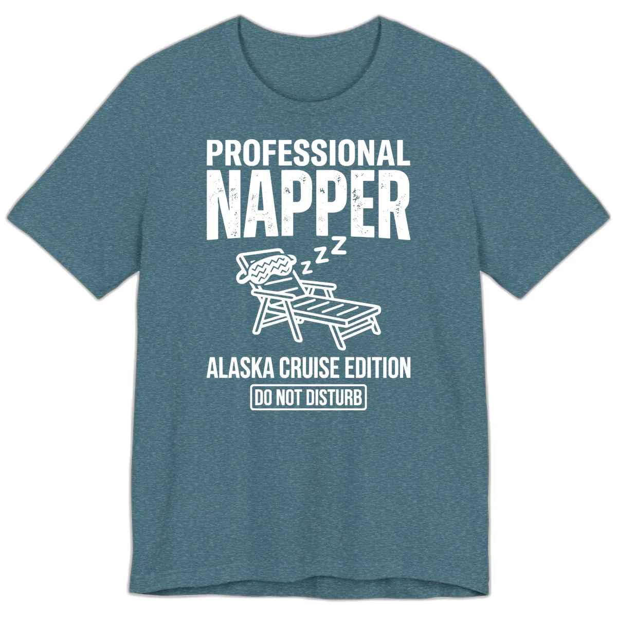 Professional Napper Alaska Cruise Edition Premium T-Shirt in Heather Deep Teal