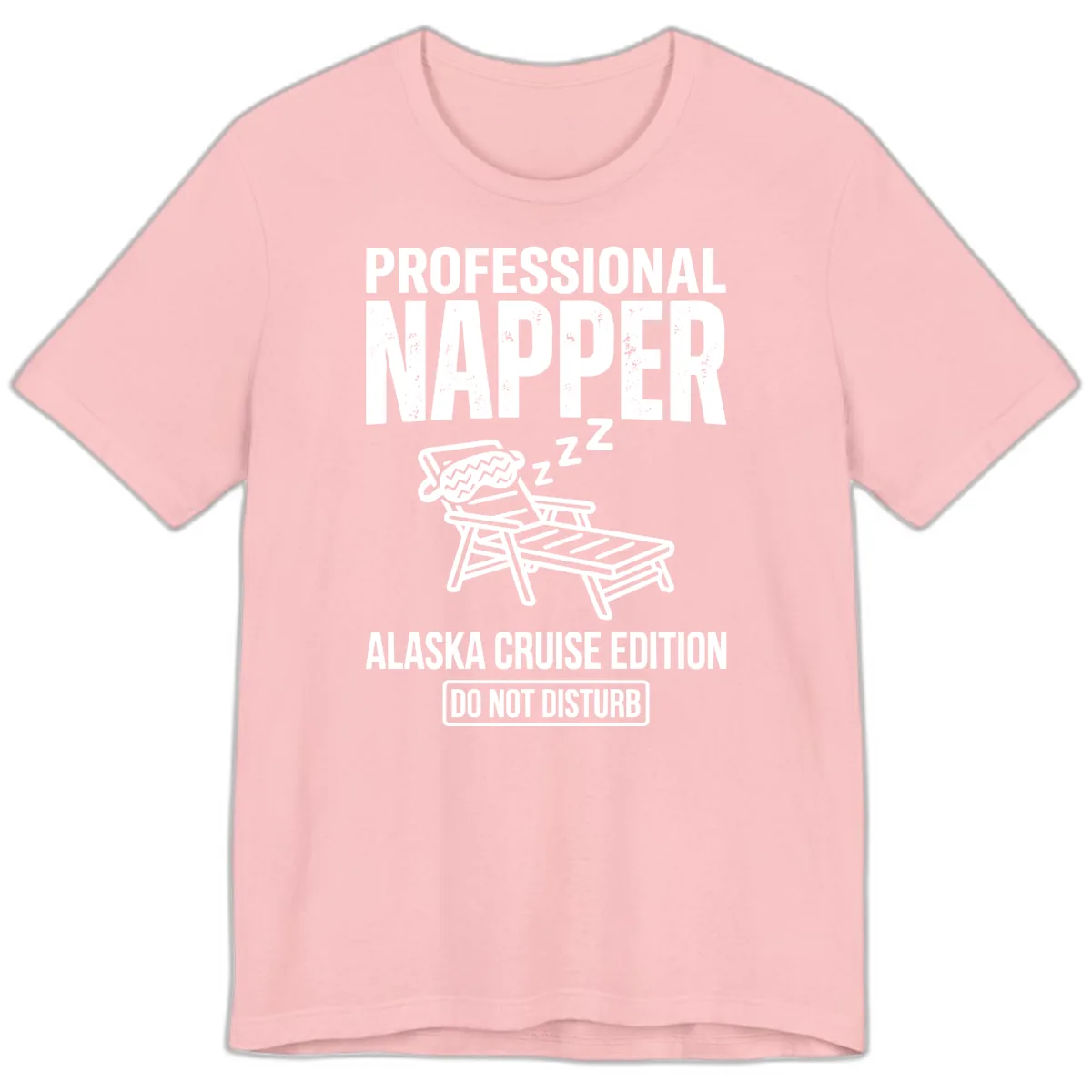Professional Napper Alaska Cruise Edition Premium T-Shirt in Pink