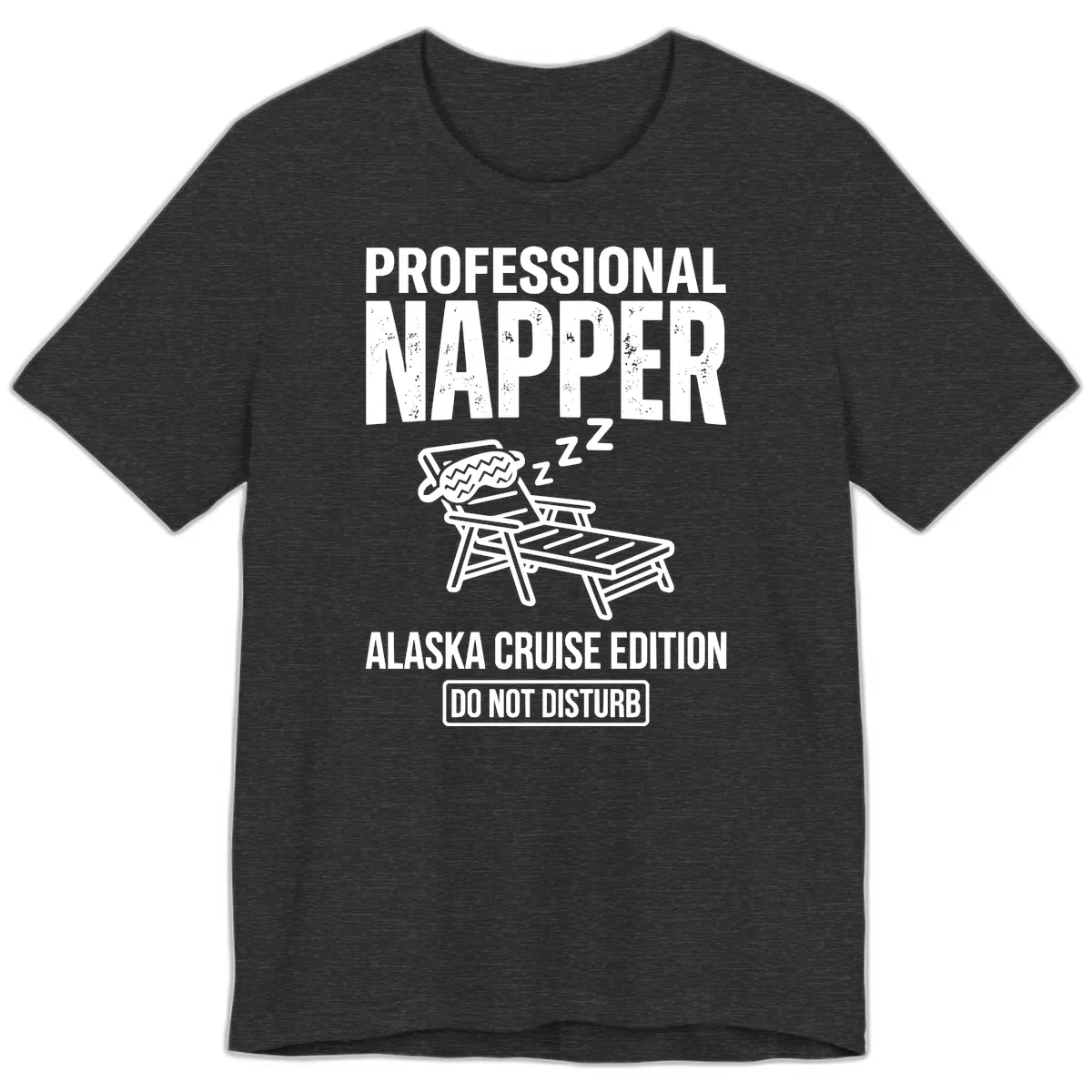 Professional Napper Alaska Cruise Edition Premium T-Shirt in Dark Grey Heather