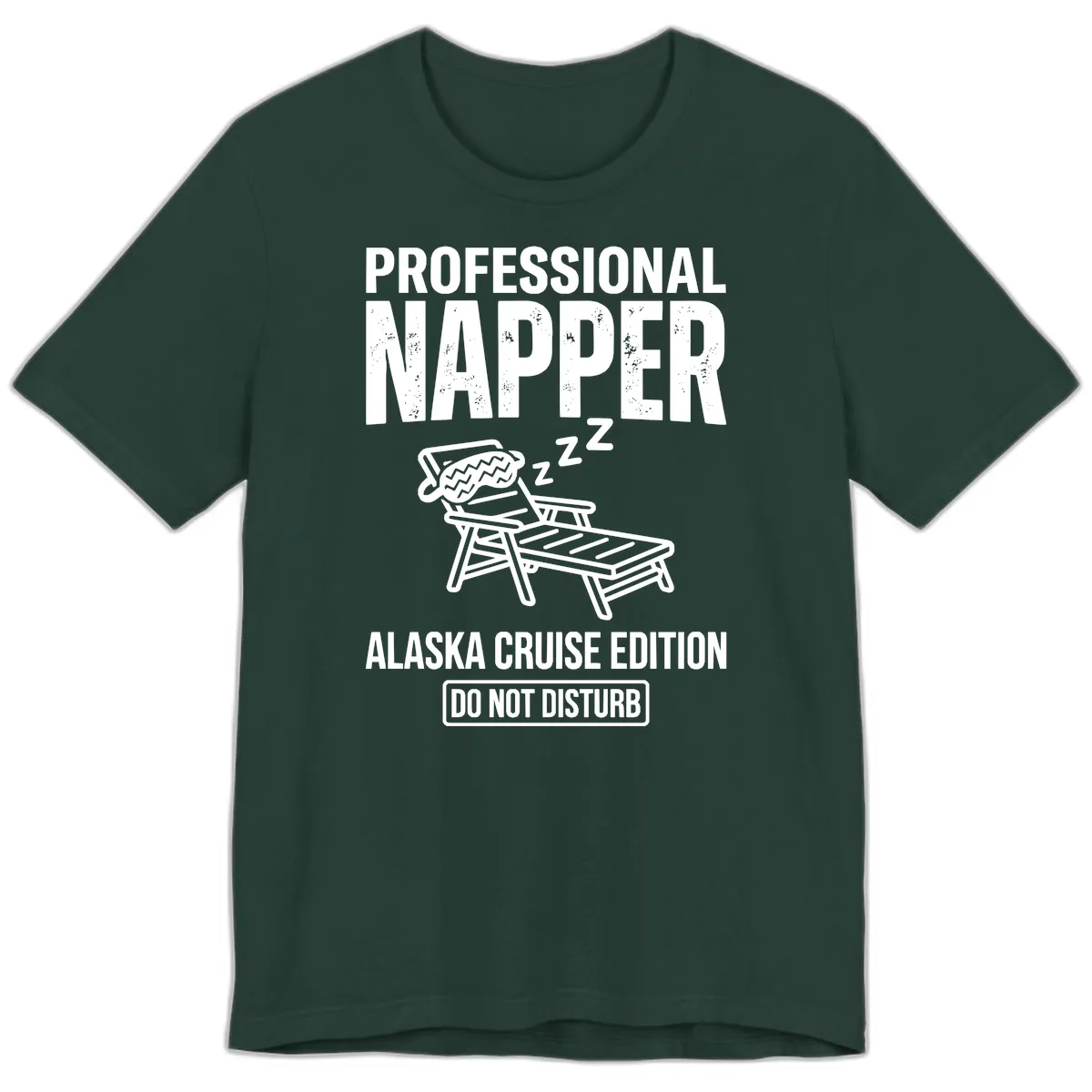 Professional Napper Alaska Cruise Edition Premium T-Shirt in Forest