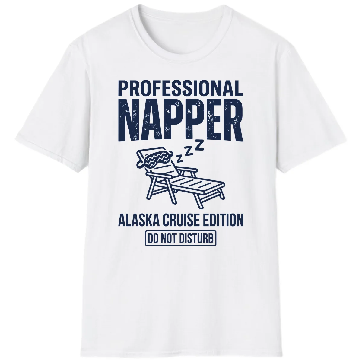 Professional Napper Alaska Cruise Edition T-Shirt in White