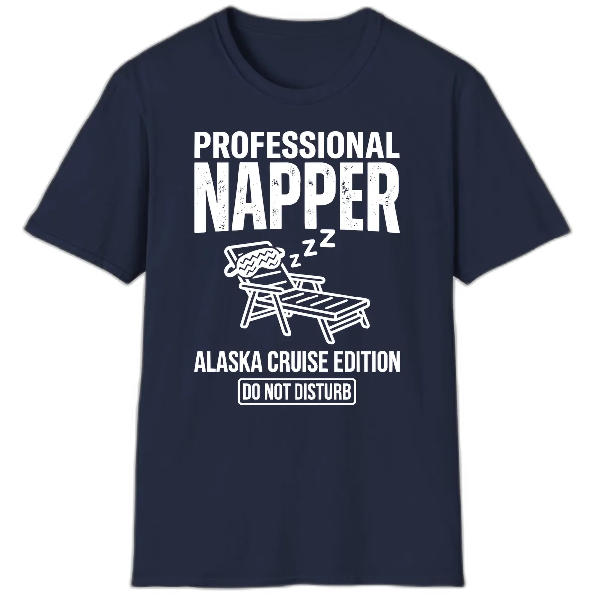 Professional Napper Alaska Cruise Edition T-Shirt in Navy