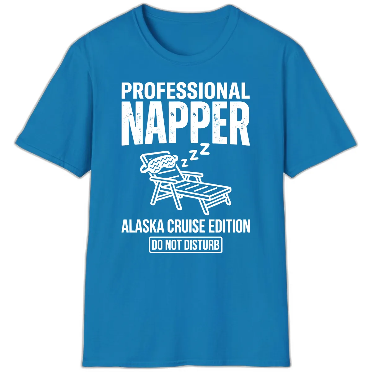 Professional Napper Alaska Cruise Edition T-Shirt in Sapphire