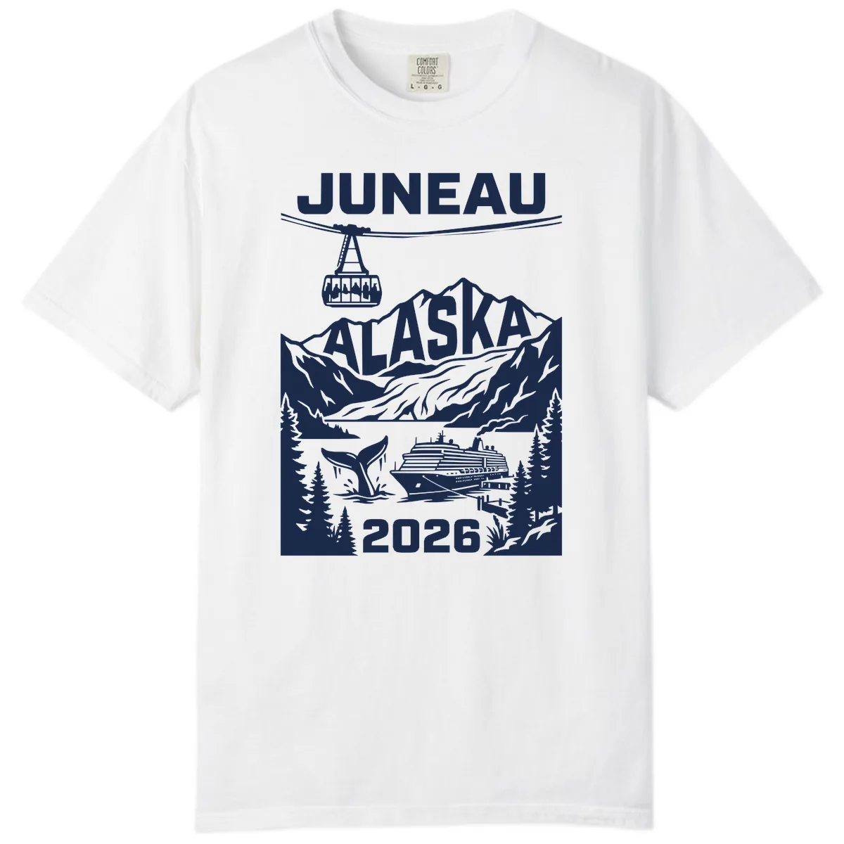 Alaska Cruise Adventure Design Comfort Color in White