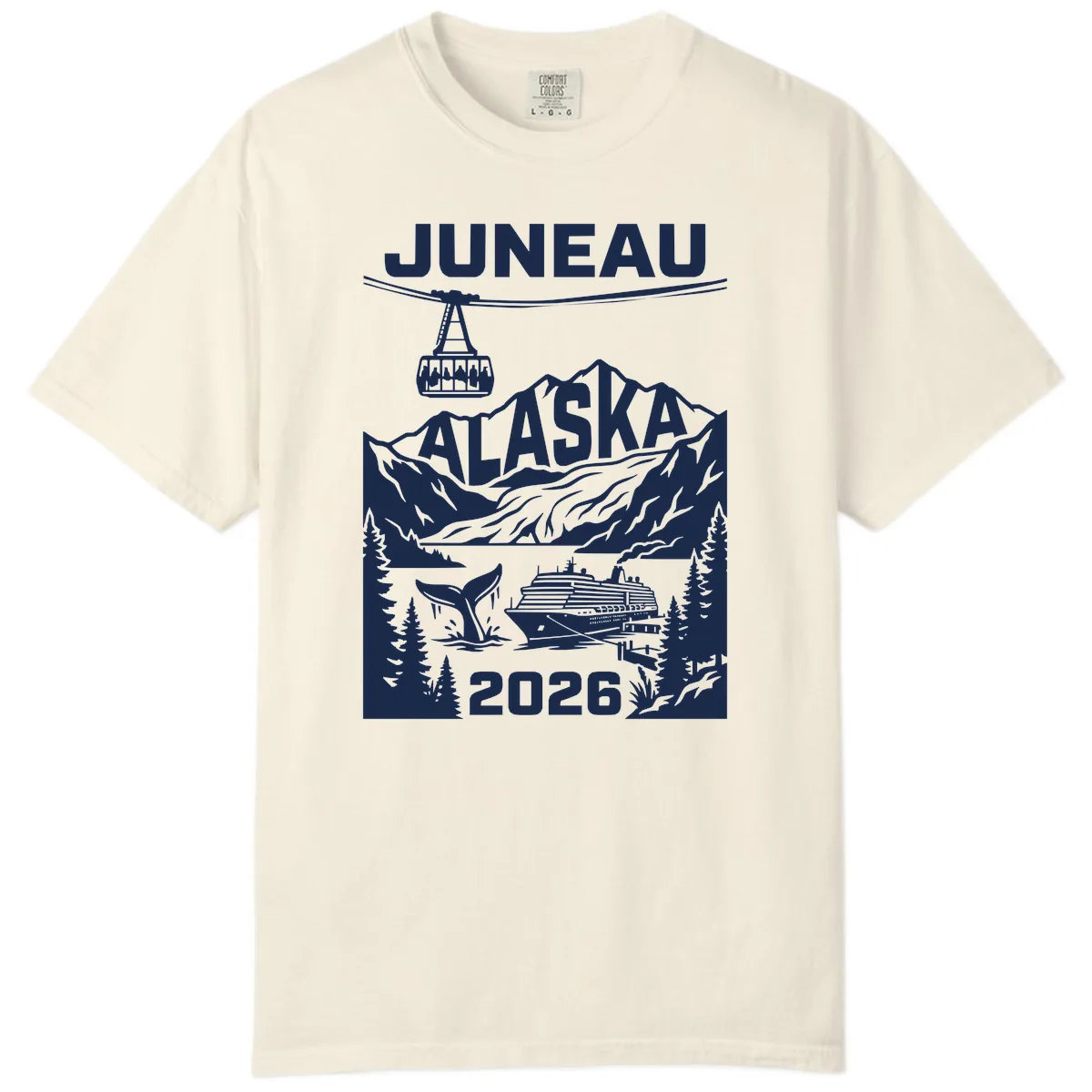 Alaska Cruise Adventure Design Comfort Color in Ivory