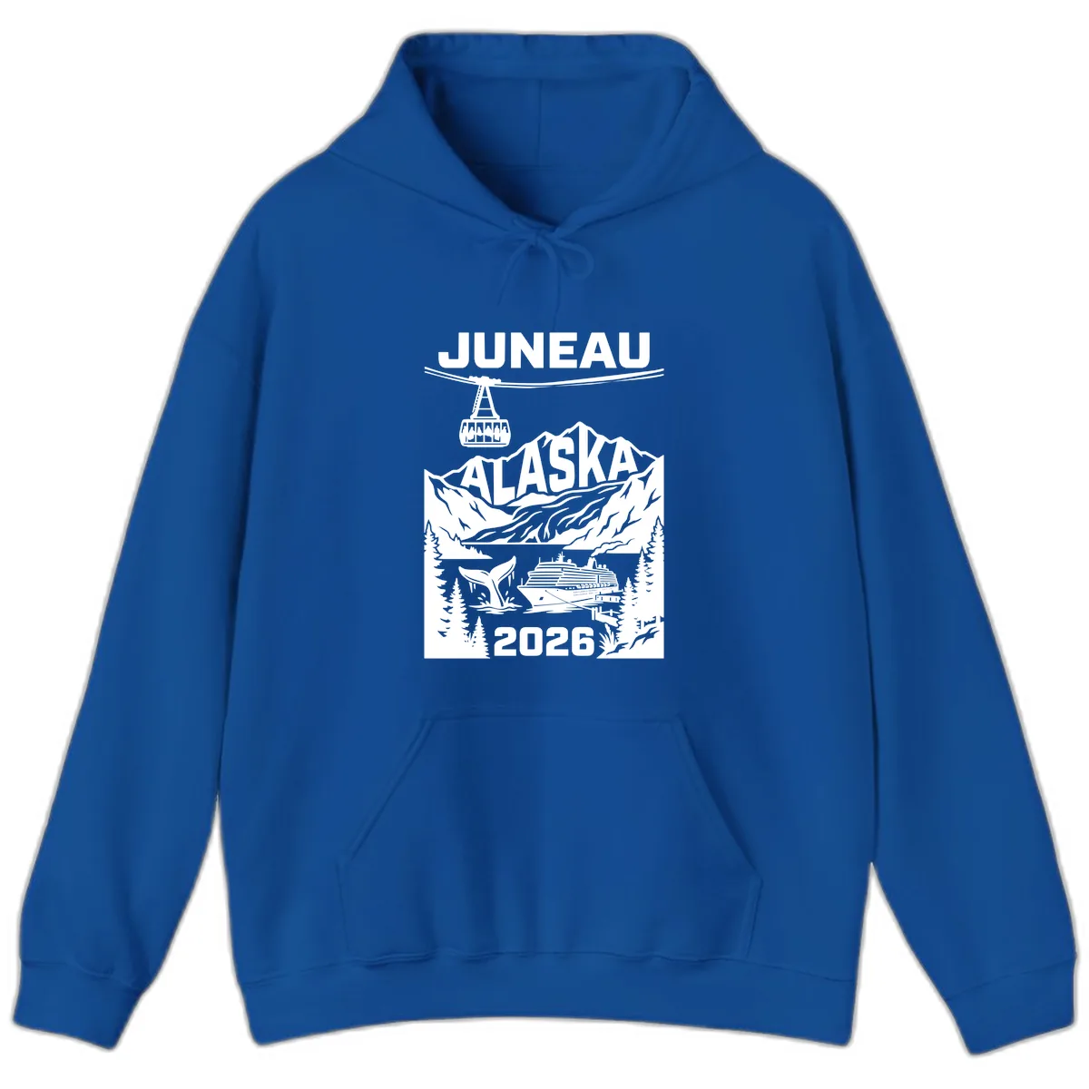 Alaska Cruise Adventure Design Hoodie in Royal