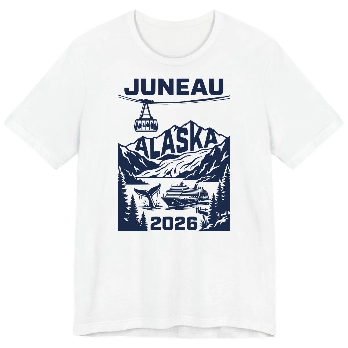 Alaska Cruise Adventure Design Premium T-Shirt in White