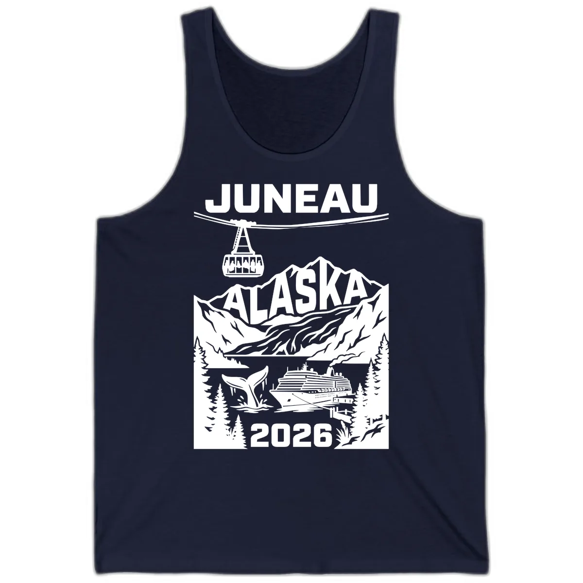 Alaska Cruise Adventure Design Tank in Navy