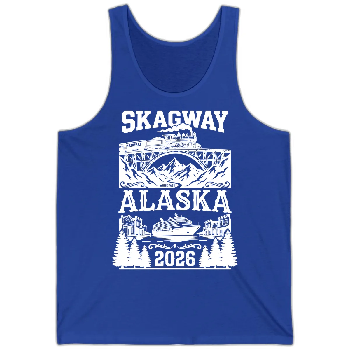 Skagway Alaska 2026 Cruise Adventure Tank in True Royal