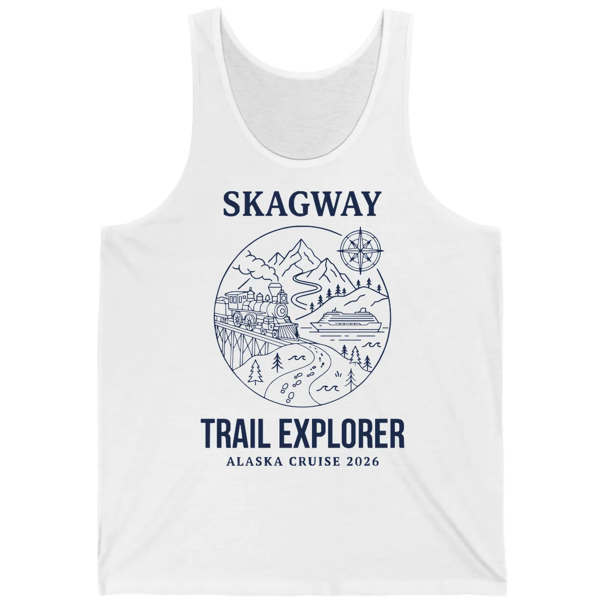 Skagway Trail Explorer Alaska Cruise Tank in White