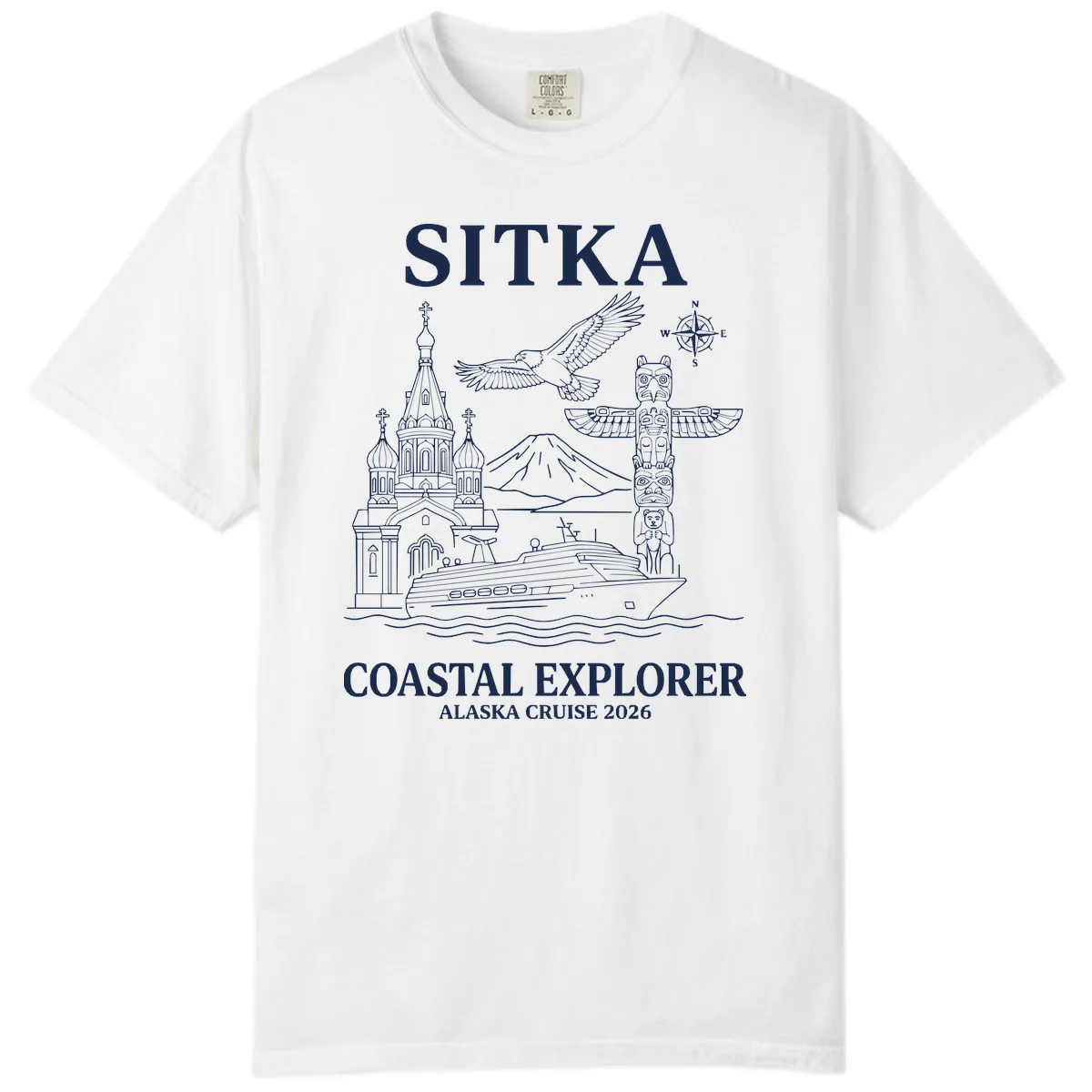 Sitka Coastal Explorer Alaska Cruise Comfort Color in White
