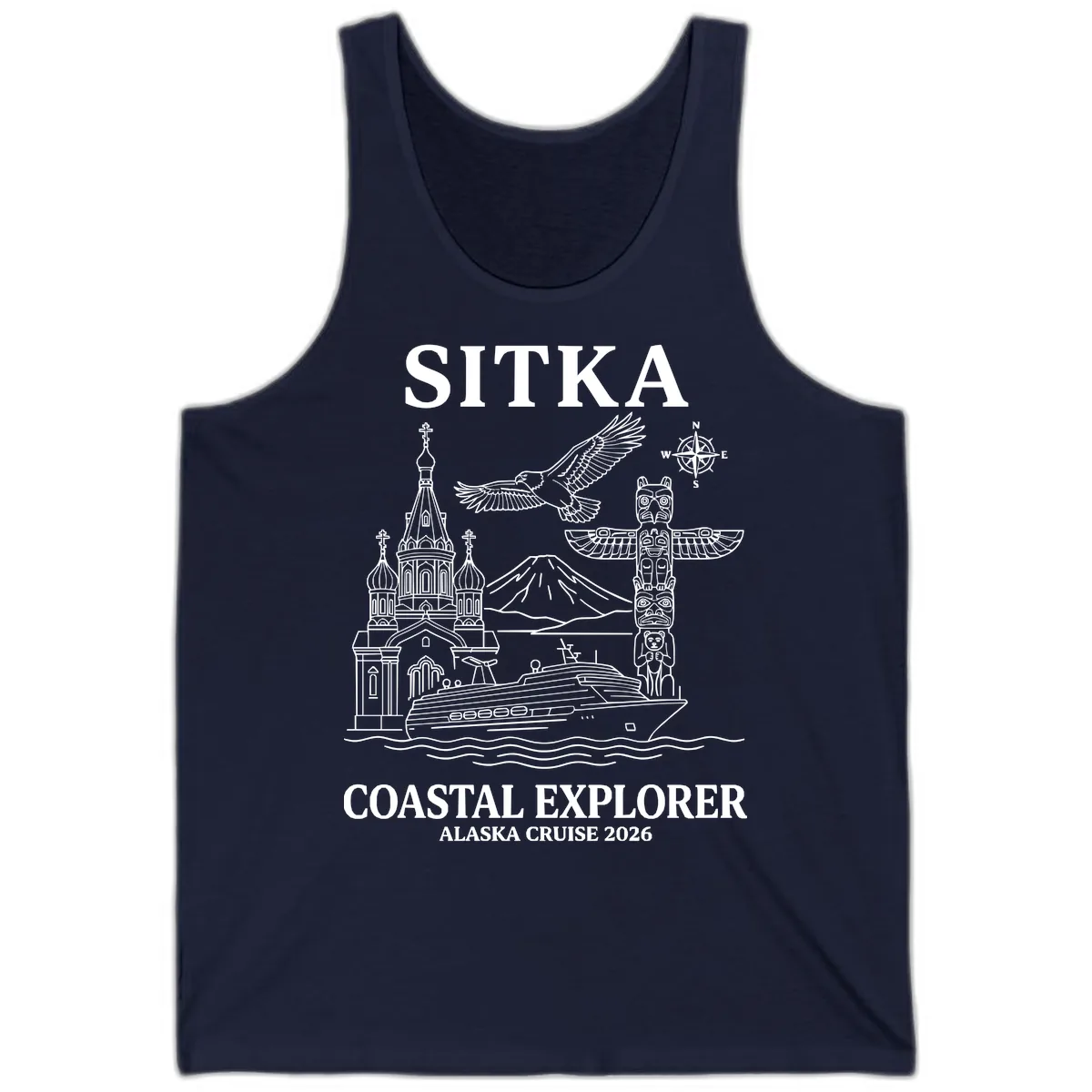 Sitka Coastal Explorer Alaska Cruise Tank in Navy