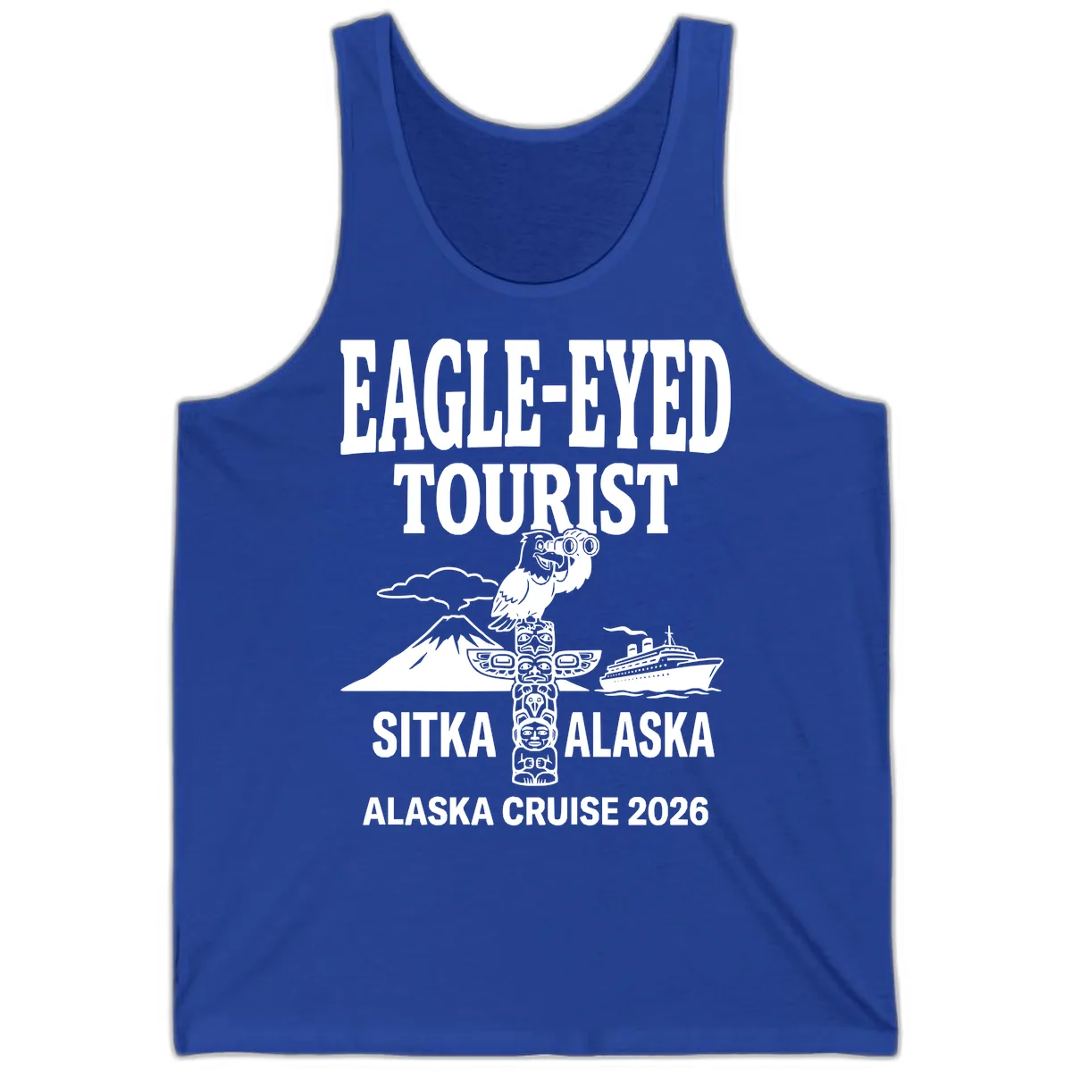 Eagle-Eyed Tourist Sitka Alaska Tank in True Royal