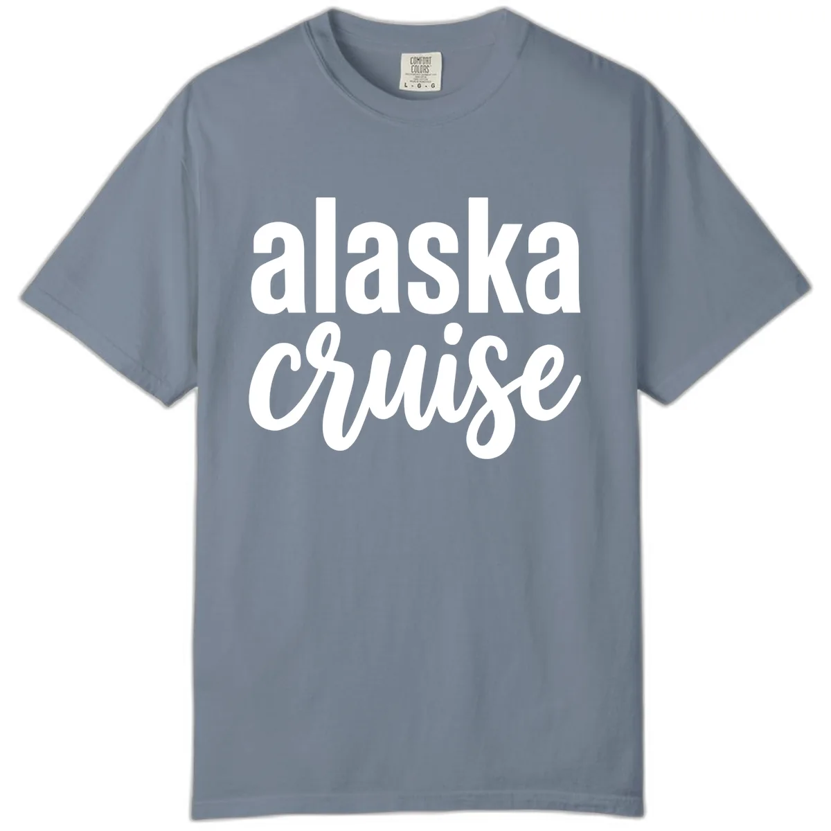 Alaska Cruise Adventure Comfort Color in Blue Jean