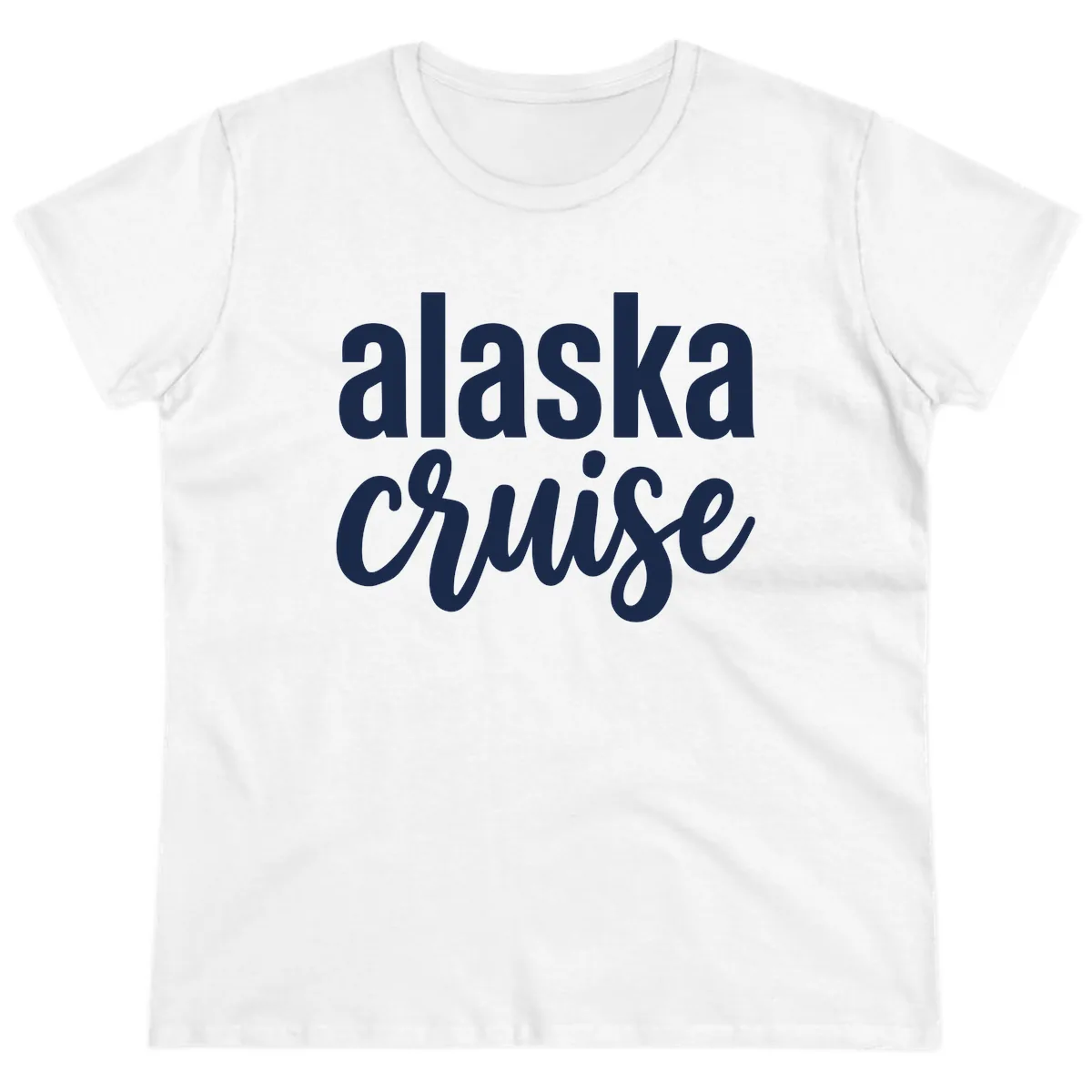 Alaska Cruise Adventure Ladies Tee in White