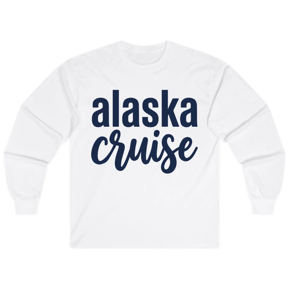 Alaska Cruise Adventure Long Sleeve in White