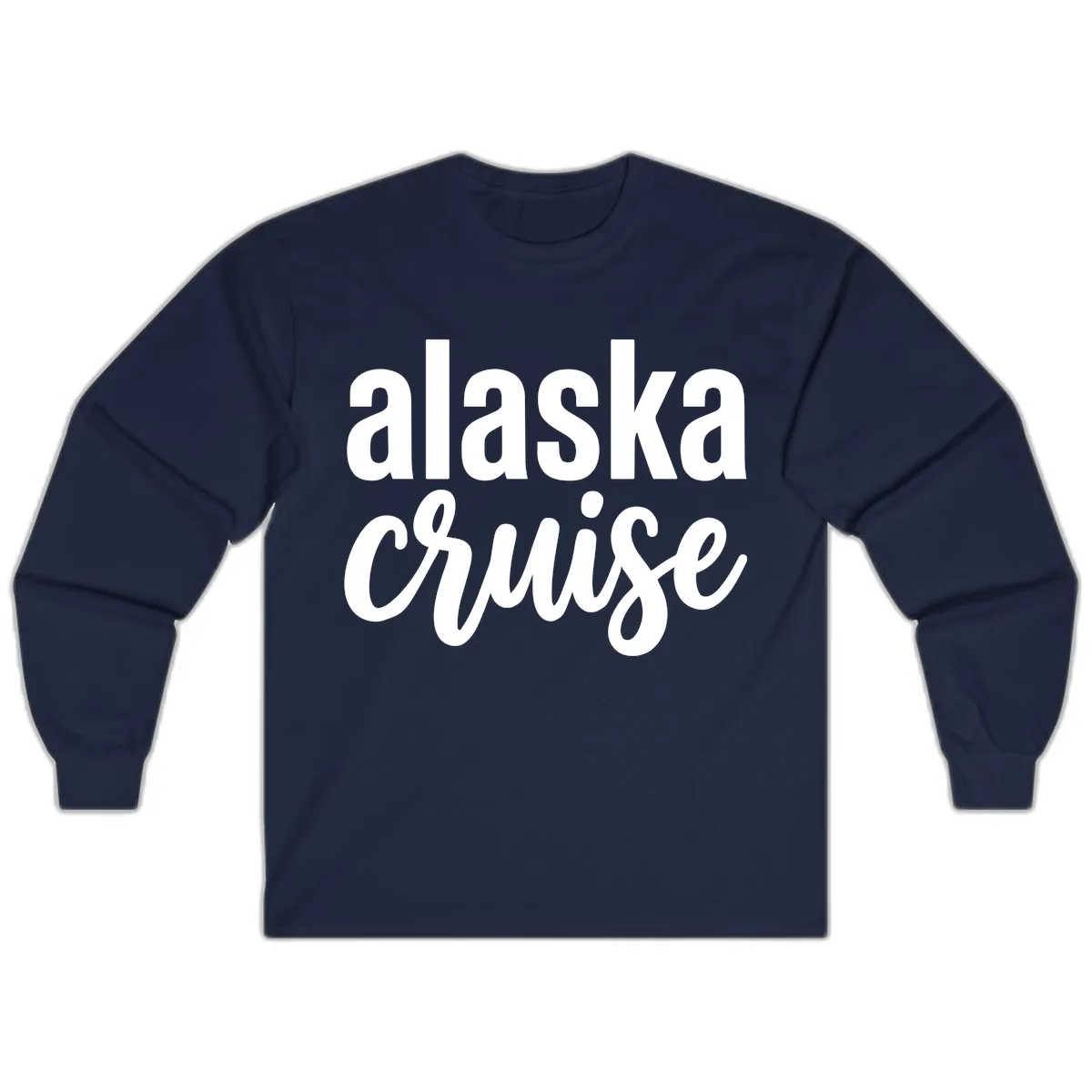 Alaska Cruise Adventure Long Sleeve in Navy