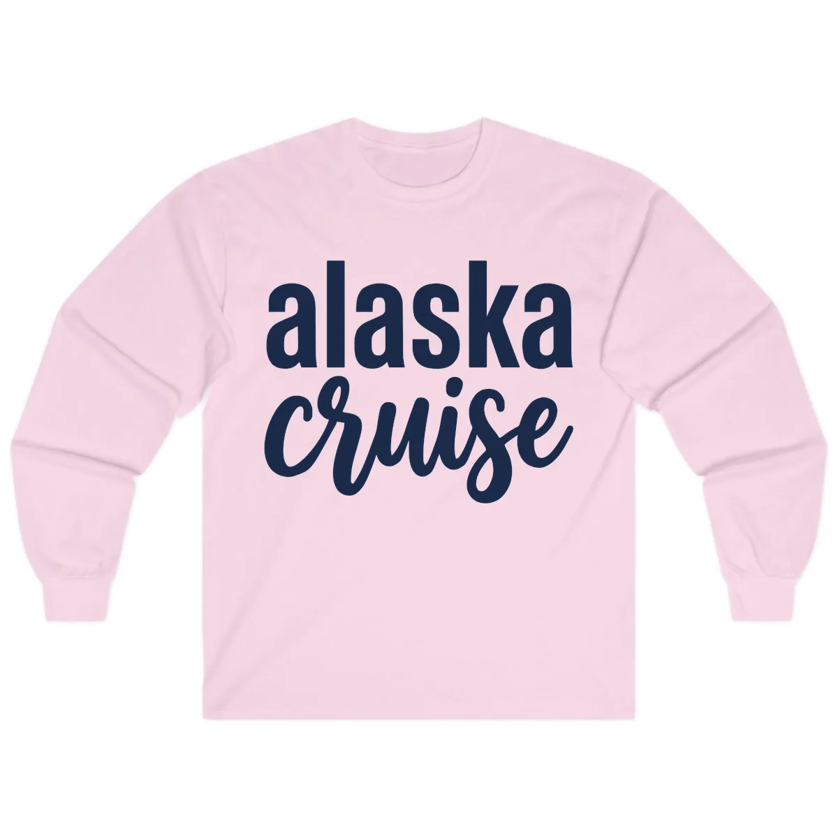 Alaska Cruise Adventure Long Sleeve in Light Pink