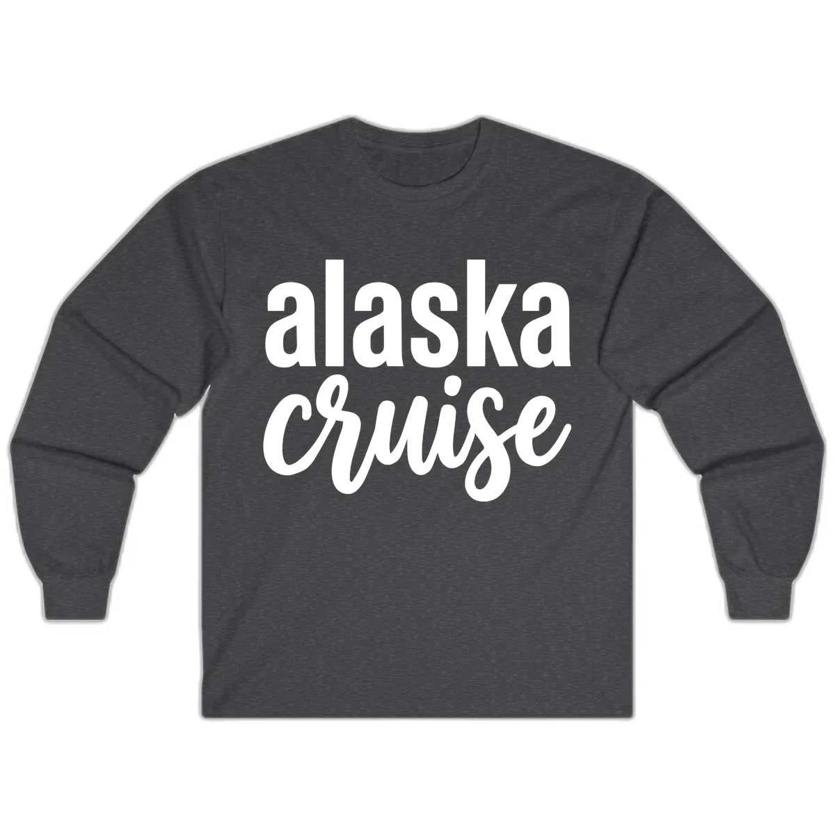 Alaska Cruise Adventure Long Sleeve in Dark Heather