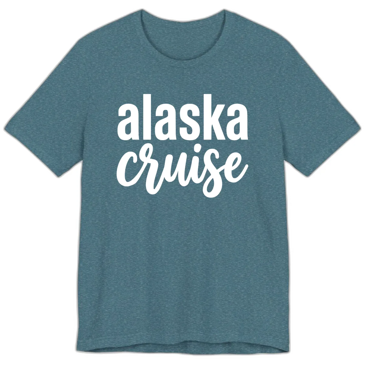 Alaska Cruise Adventure Premium T-Shirt in Heather Deep Teal
