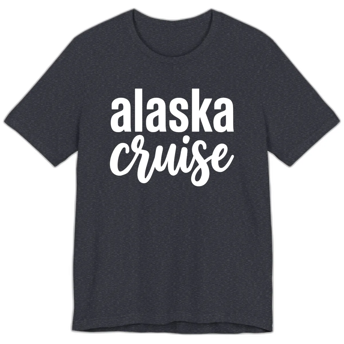 Alaska Cruise Adventure Premium T-Shirt in Heather Navy