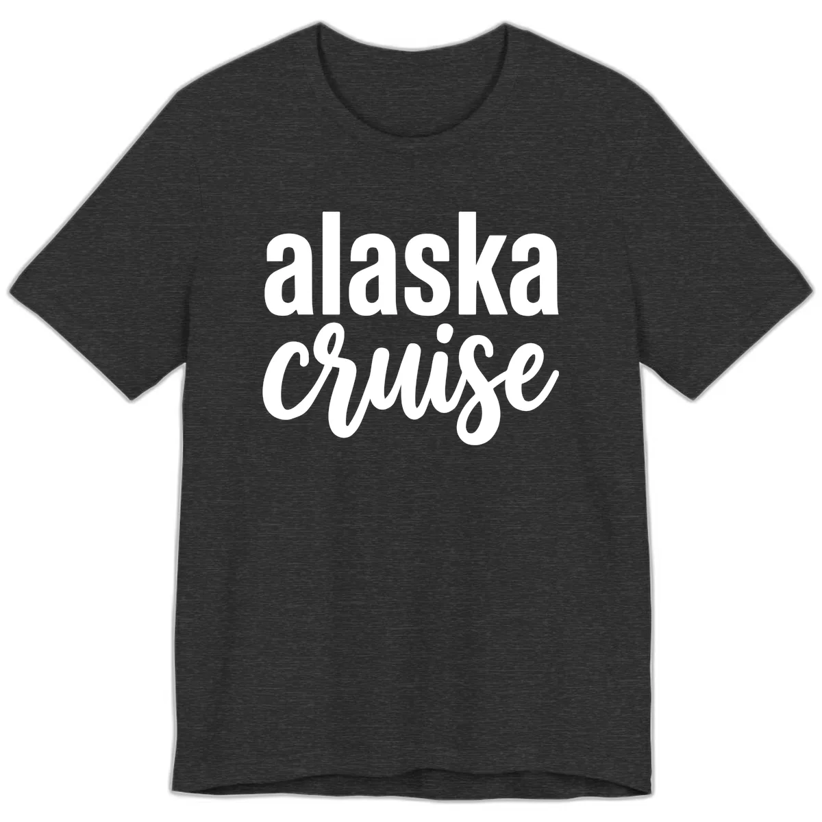 Alaska Cruise Adventure Premium T-Shirt in Dark Grey Heather