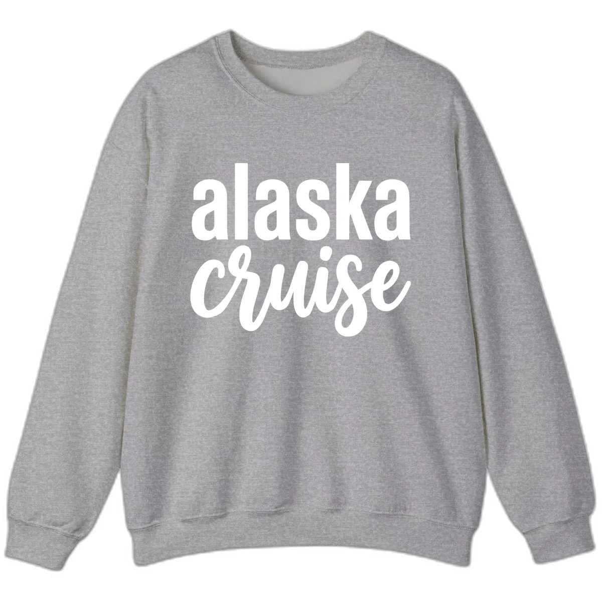 Alaska Cruise Adventure Sweatshirt in Sport Grey