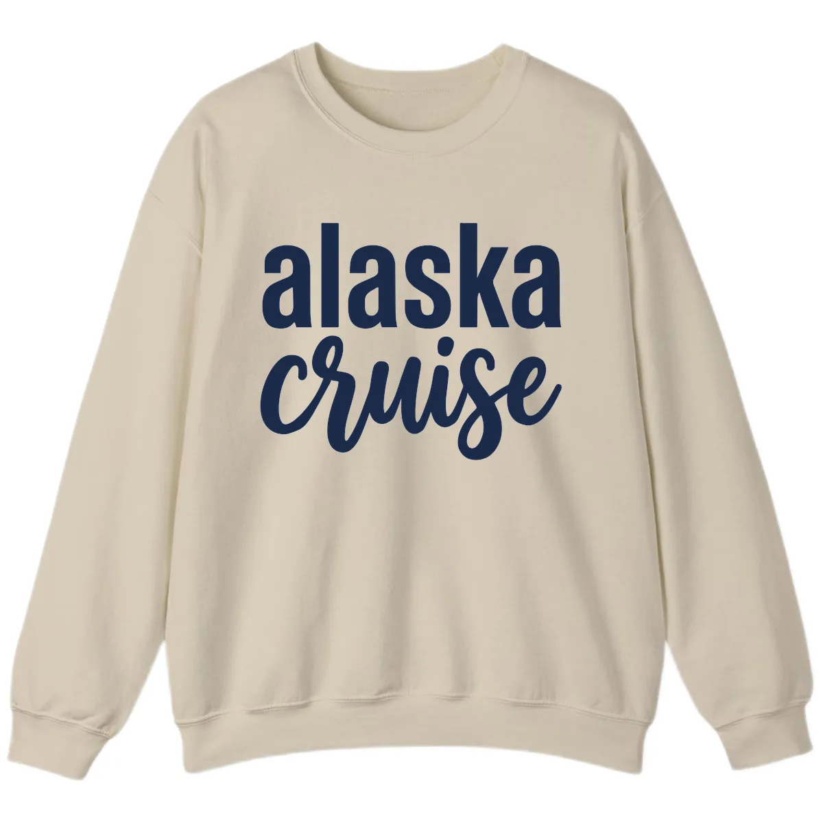 Alaska Cruise Adventure Sweatshirt in Sand