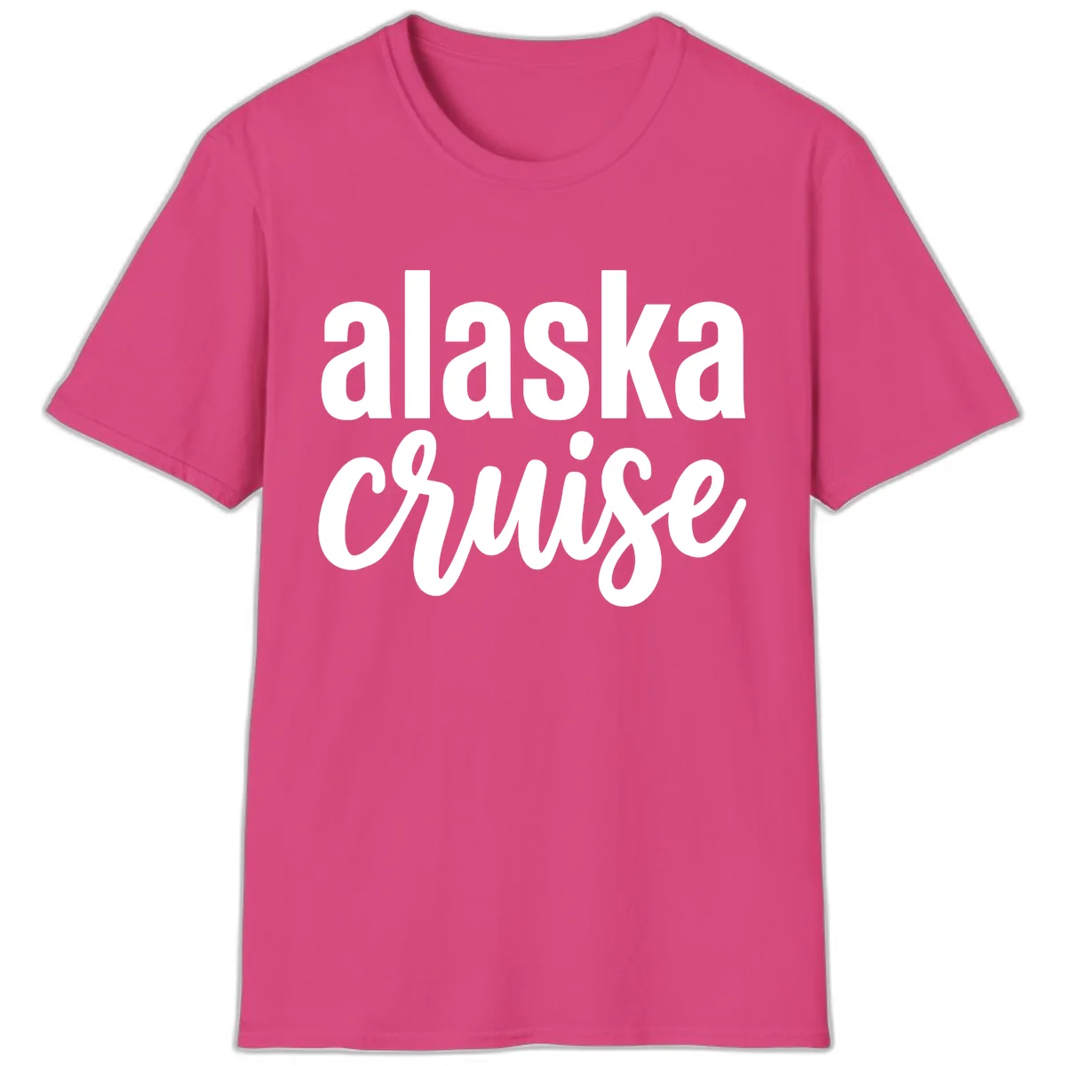 Alaska Cruise Adventure T-Shirt in Heliconia
