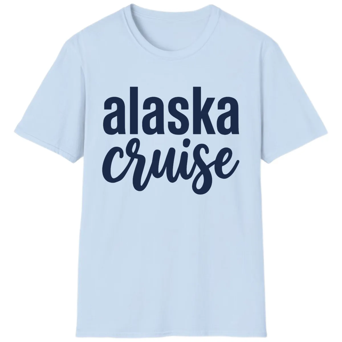 Alaska Cruise Adventure T-Shirt in Light Blue