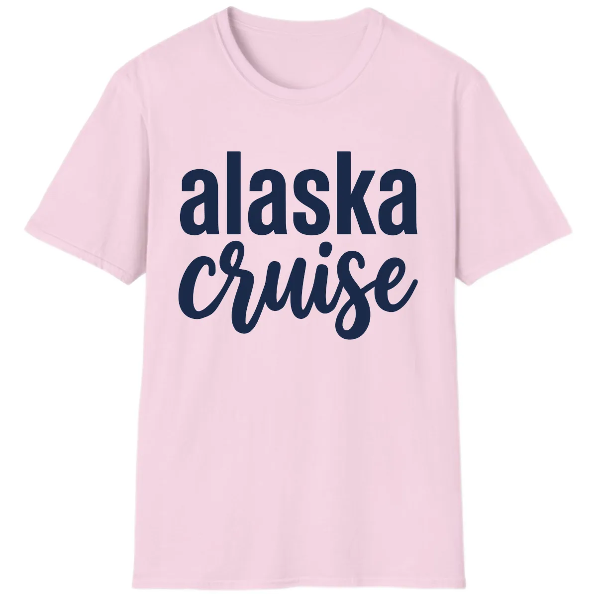 Alaska Cruise Adventure T-Shirt in Light Pink